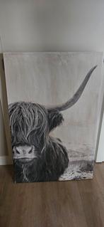 Schilderij Schotse hooglander, Ophalen, 75 tot 100 cm, 75 cm of meer, Print