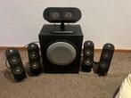 Logitech X-530 Speakerset met Subwoofer, Gebruikt, Complete surroundset, Minder dan 60 watt, Ophalen