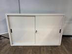 Witte schuifdeurkast B-keus, Ophalen of Verzenden, Gebruikt, 25 tot 50 cm, 150 tot 200 cm