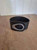 Blauwe leren damesriem, 5 cm of meer, Echt leder, Ophalen of Verzenden, Zo goed als nieuw