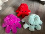 Omdraai 3 mood knuffels Octopus knuffis plush toys als nieuw, Ophalen of Verzenden, Nieuw, Overige typen