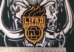 Rammstein vrij mooie en nieuwe shaped Lifad patch 27, Verzamelen, Muziek, Artiesten en Beroemdheden, Verzenden, Nieuw, Kleding
