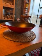 Gietijzeren pan - 32cm - Made in France, Gebruikt, Ophalen of Verzenden, Koekenpan of Braadpan, Gietijzer