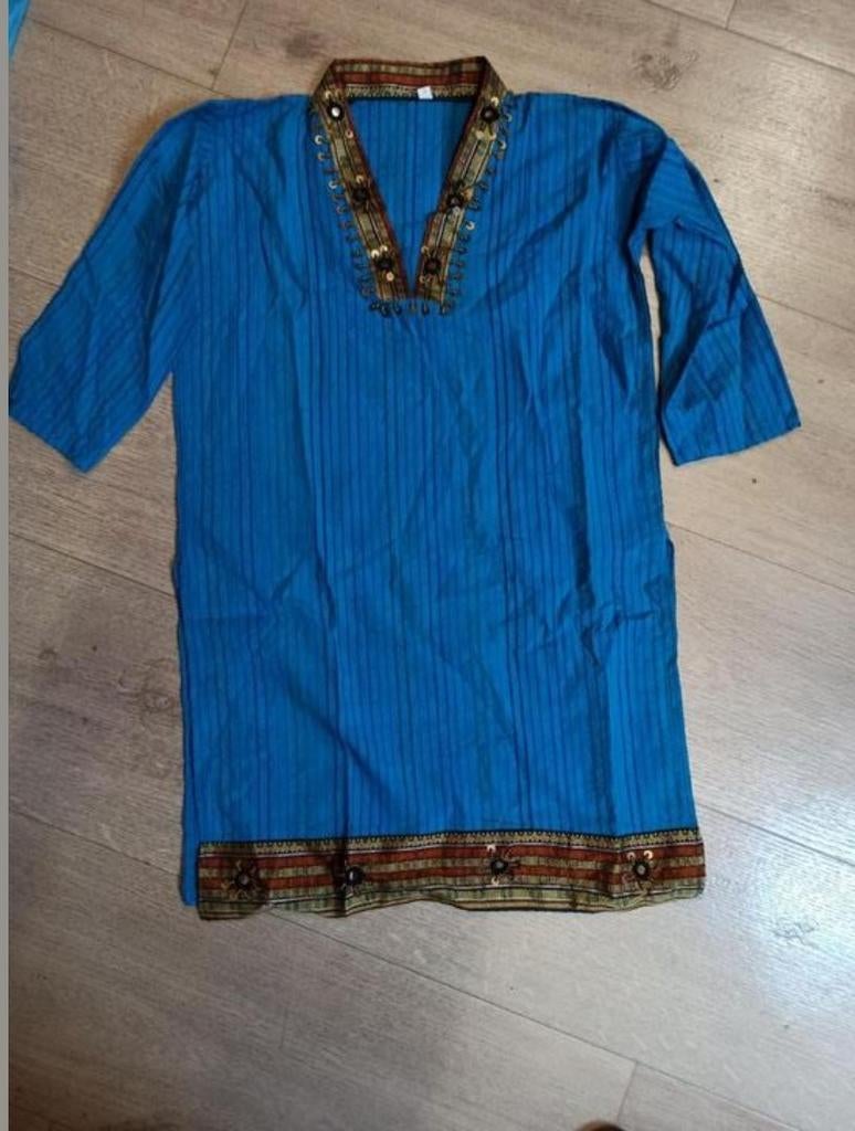 Blauw jurkje, Blauw, Ophalen of Verzenden, Zo goed als nieuw, Maat 36 (S)