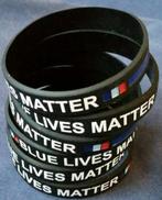 Silicone BLM armbandje (blue lives matter), Ophalen of Verzenden, Overige soorten, Overige gebieden, Overige typen