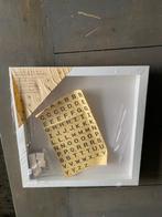 k28 – NIEUW magneetbord met houten magneten 40 x 40 cm, Ophalen of Verzenden, Nieuw