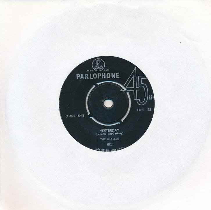 1266 Beatles - Yesterday (1965), Cd's en Dvd's, Vinyl Singles, Gebruikt, Single, Pop, 7 inch, Ophalen of Verzenden
