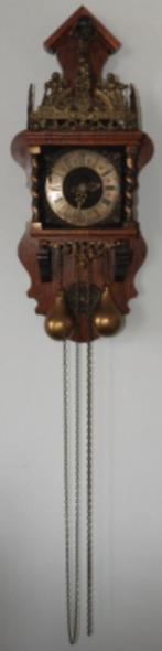 Zaanse wandklok met peergewichten, Antiek en Kunst, Ophalen of Verzenden