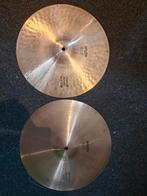 Paiste 404 hihat 14" + 20" trowa ride met rivets, Ophalen of Verzenden, Gebruikt