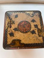 Antiek Niemeyer’s Koffie- en Theeblik – Originele Kleuren, Verzamelen, Blikken, Ophalen of Verzenden, Zo goed als nieuw, Koffie