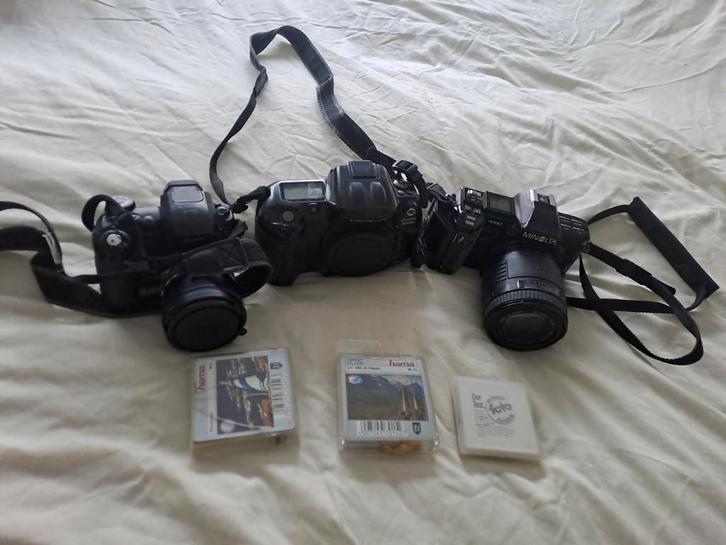 Vintage Camera Collectie - Minolta, Canon, en meer!, Audio, Tv en Foto, Fotocamera's Analoog, Gebruikt, Spiegelreflex, Canon, Ophalen