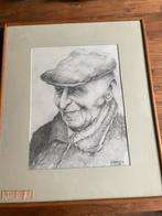 Portret Tekening van Gerrit Ruiter Wezep, Antiek en Kunst, Kunst | Tekeningen en Foto's, Verzenden
