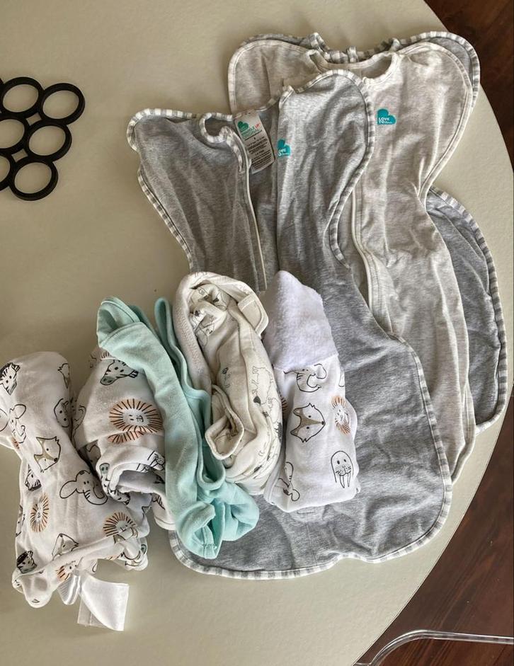 Swaddle inbakerdoeken pakket - Zo goed als nieuw!, Kinderen en Baby's, Babykleding | Overige, Zo goed als nieuw, Jongetje of Meisje