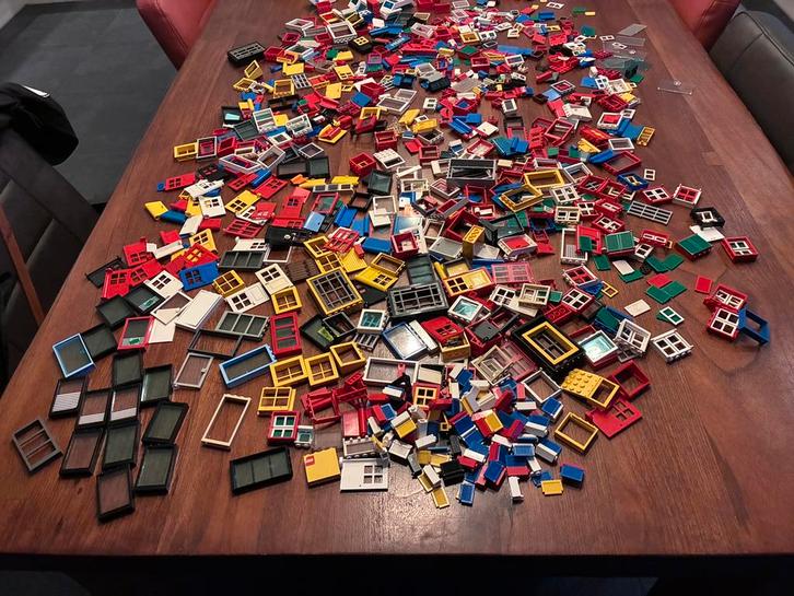 Lego 1000 raampjes en deurtjes ramen, Kinderen en Baby's, Speelgoed | Duplo en Lego, Gebruikt, Lego, Losse stenen, Ophalen of Verzenden