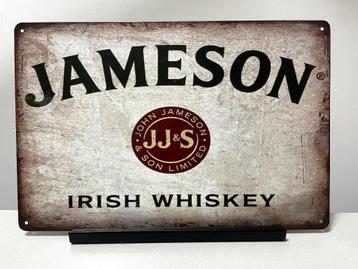 Jameson Irish Whiskey metalen reclamebord (Old Look) beschikbaar voor biedingen