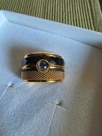 Goud/zwarte IXXXI ring mt 18,5. H12, Sieraden, Tassen en Uiterlijk, Ringen, Overige materialen, 19 tot 20, Ophalen of Verzenden