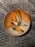 Vintage schaal met eenden afbeelding, Antiek en Kunst, Ophalen of Verzenden