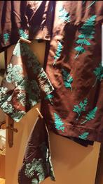 gordijnen en kussen hoesjes, Ophalen, Gebruikt, Bruin, 200 cm of meer