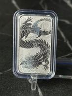 2023 Dragon Rectangle – 1 oz Zilveren Muntbaar | Australië, Ophalen of Verzenden, Zilver