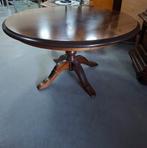 Ronde eiken salontafel, Ophalen, Gebruikt, 50 tot 100 cm, 50 tot 75 cm