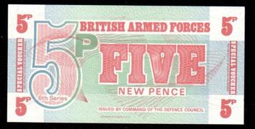 Bankbiljet - British Armed Forces 5 New Pence 1972 - UNC beschikbaar voor biedingen