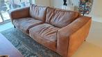 3 zits bank microleer, Huis en Inrichting, Banken | Bankstellen, Gebruikt, Driepersoons, Ophalen of Verzenden, Rechte bank
