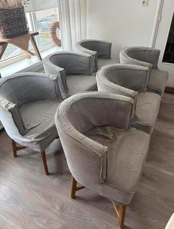 6 DIRKJE stoelen landelijk  beschikbaar voor biedingen