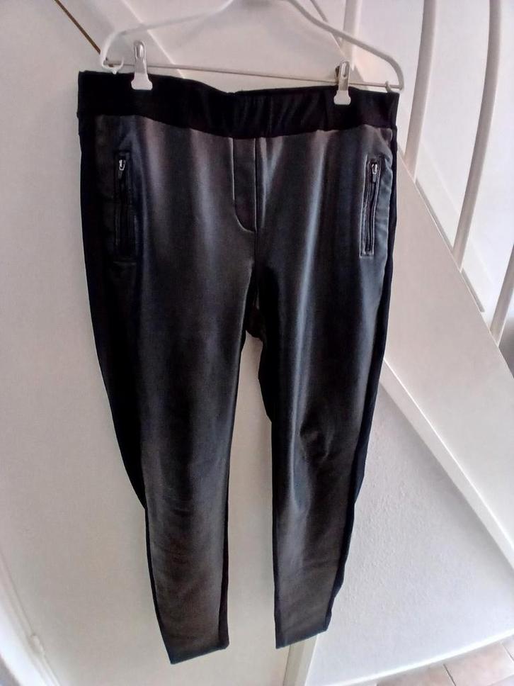 Studio Anneloes Mooie Margot Broek XXL zwart PU Leer, Kleding | Dames, Broeken en Pantalons, Zo goed als nieuw, Maat 46/48 (XL) of groter