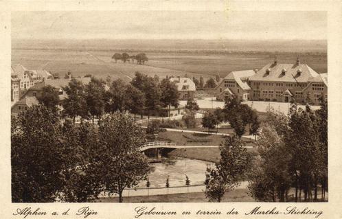 Alphen a.d. Rijn - Martha-Stichting - Gebouwen en terrein -, Verzamelen, Ansichtkaarten | Nederland, Gelopen, Zuid-Holland, 1920 tot 1940