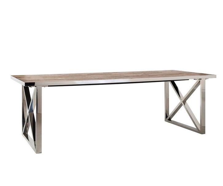 Complete Richmond Eettafelset met 6Velvet Stoelen, Huis en Inrichting, Tafels | Eettafels, Zo goed als nieuw, 100 tot 150 cm, 200 cm of meer