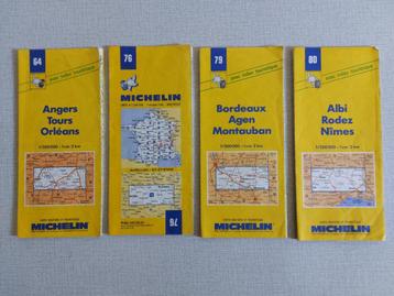 Oude MICHELIN Wegenkaarten jaren '70 '80 '90 Kleur geel beschikbaar voor biedingen