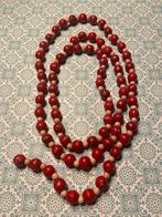 Rode houten kralen, Sieraden, Tassen en Uiterlijk, Antieke sieraden, Ophalen of Verzenden, Overige materialen, Ketting