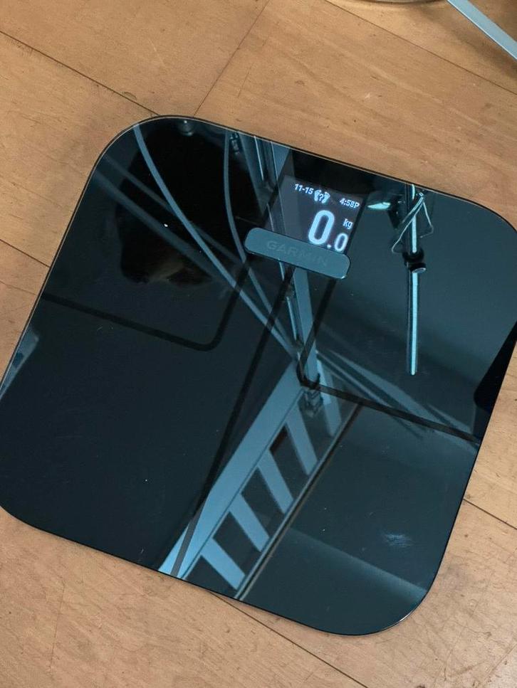 voor sporter Garmin Index S2 slimme weegschaal, Sieraden, Tassen en Uiterlijk, Sporthorloges, Zo goed als nieuw, Android, Zwart