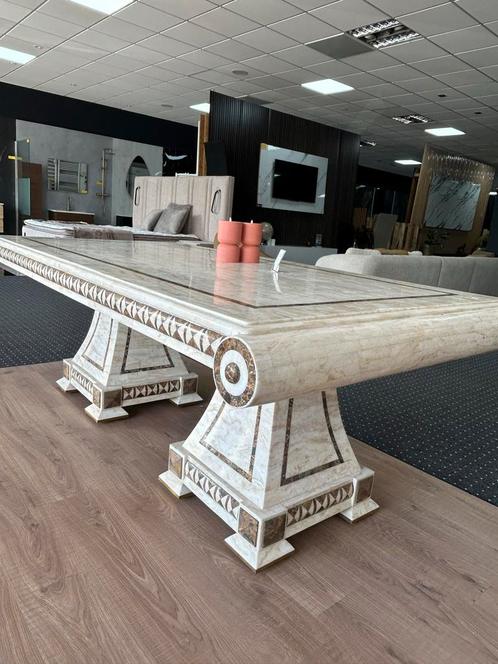 Marmeren Eet- en Salontafel Set, Antiek en Kunst, Antiek | Meubels | Tafels, Ophalen