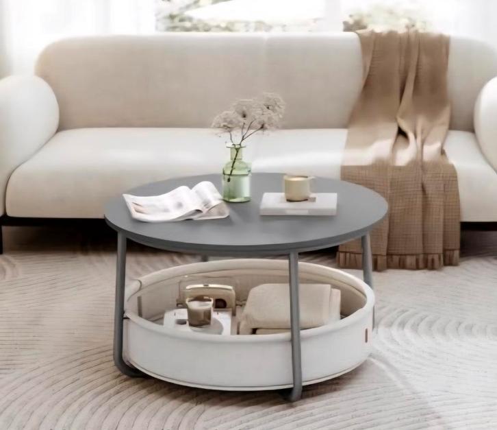 Leuke Salontafel met Opbergruimte, Huis en Inrichting, Tafels | Bijzettafels, Nieuw, Rond, Overige materialen, Ophalen