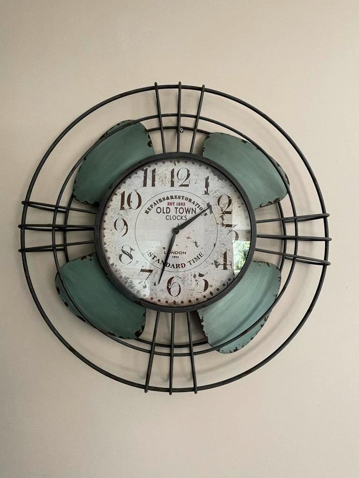 Propeller Klok - Uniek Design!, Huis en Inrichting, Woonaccessoires | Klokken, Gebruikt, Wandklok, Analoog, Ophalen of Verzenden