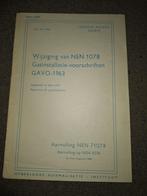 Wijziging NEN 1078 gasinstallatie-voorschriften GAVO-1963, Boeken, Techniek, Ophalen of Verzenden, Gelezen