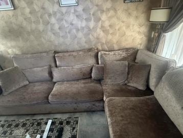 Teruil velvet velours hoekbank beschikbaar voor biedingen