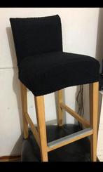 1 X Bar Kruk Bergmund met rugleuning Zwart, Huis en Inrichting, 1 kruk, Ophalen of Verzenden, Zo goed als nieuw