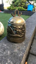 Antieke Bronzen Bel met Drakenmotief, Antiek en Kunst, Antiek | Koper en Brons, Ophalen of Verzenden, Brons