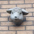 Tuinbeeld beton schapenkop, Tuin en Terras, Ophalen, Zo goed als nieuw, Dierenbeeld