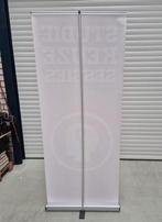 Roll up banner reclame banner aluminium banner met tas, Ophalen of Verzenden, Gebruikt, Reclamebord