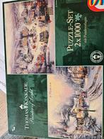 2 mooie puzzels van 1000stuks stuks van Thomas kinkade, Hobby en Vrije tijd, Denksport en Puzzels, Ophalen of Verzenden, 500 t/m 1500 stukjes