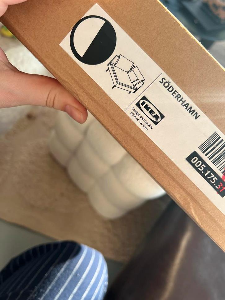 Nieuw in doos: IKEA Soderhamn hoes voor hoekelement Tallmyra, Huis en Inrichting, Banken | Bankstellen, Nieuw, Hoekbank, Tweepersoons