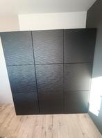 Opbergkast Besta IKEA, 9vaks, Laxviken deur, zwartbruin,, Huis en Inrichting, Kasten | Boekenkasten, Ophalen, Gebruikt, 25 tot 50 cm
