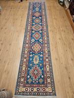 Handgeknoopt oosters tapijt loper kazak 397x78, Info@SlatsAntiek.nl, Crème, Perzisch, Vof Slats Antiek