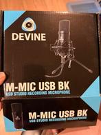 Devine usb microfoon, Ophalen of Verzenden, Zo goed als nieuw, Studiomicrofoon