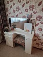 Kaptafel spiegel make up met kruk, Ophalen, Gebruikt, 50 tot 100 cm, Minder dan 100 cm