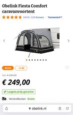 Obelink fiesta comfort caravan camper voortent 1 x gebruikt, Ophalen, Zo goed als nieuw, Tot en met 4