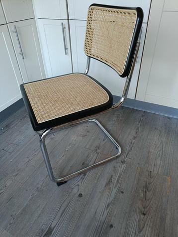 8x Thonet stijl Cesca Breuer buisframe stoel rotan webbing beschikbaar voor biedingen